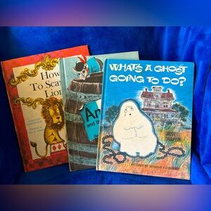 Vintage Children's Book Bundle featuring “Anatole and The Thirty Thieves.”